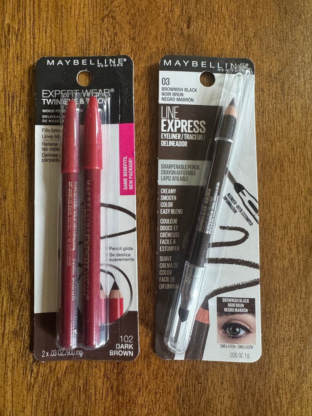 NWT Maybelline Expert Wear & Line Express Eye Brow Pencil Lot (Retail $14)